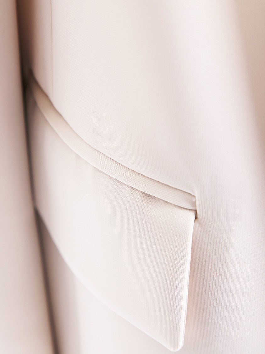 Blanca Vita White Blazer With Shawl Lapel