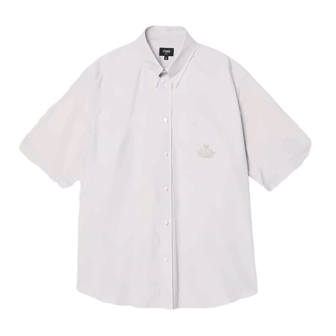Fendi Short-Sleeved Casual Shirt With Embroidered Logo