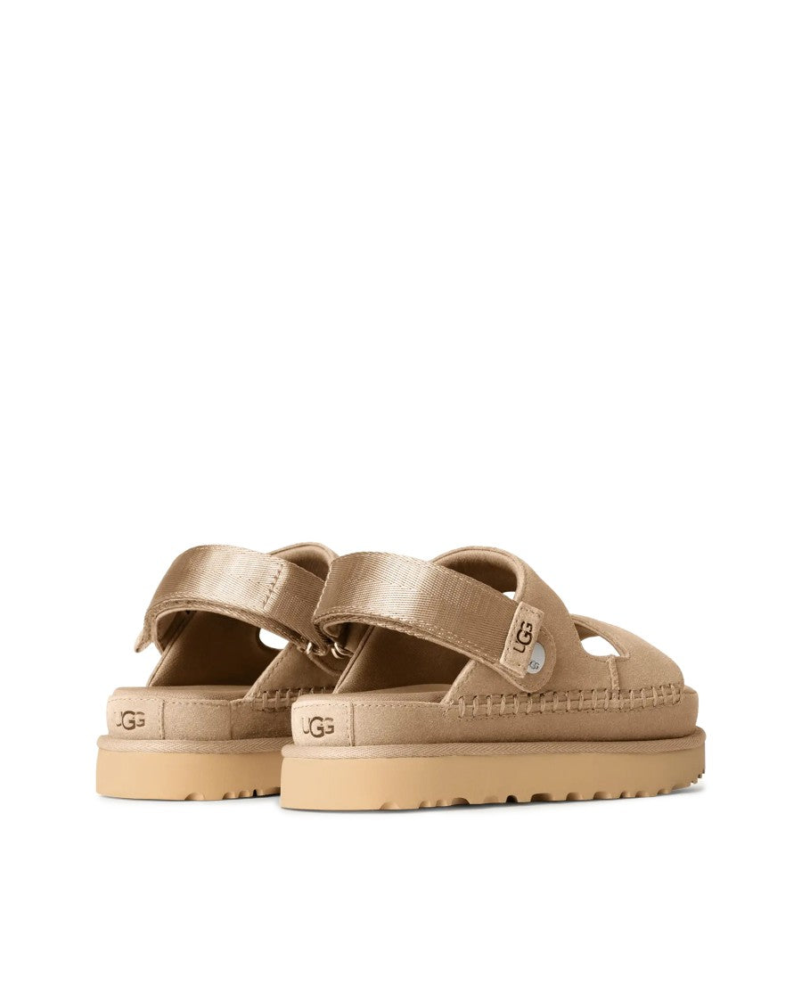 Ugg Suede Comfort Sandal With Adjustable Heel Strap