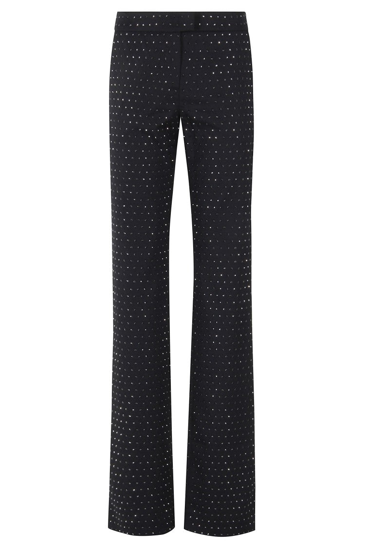 The Andamane Flared Pants With Tone-On-Tone Rhinestone Embellishments