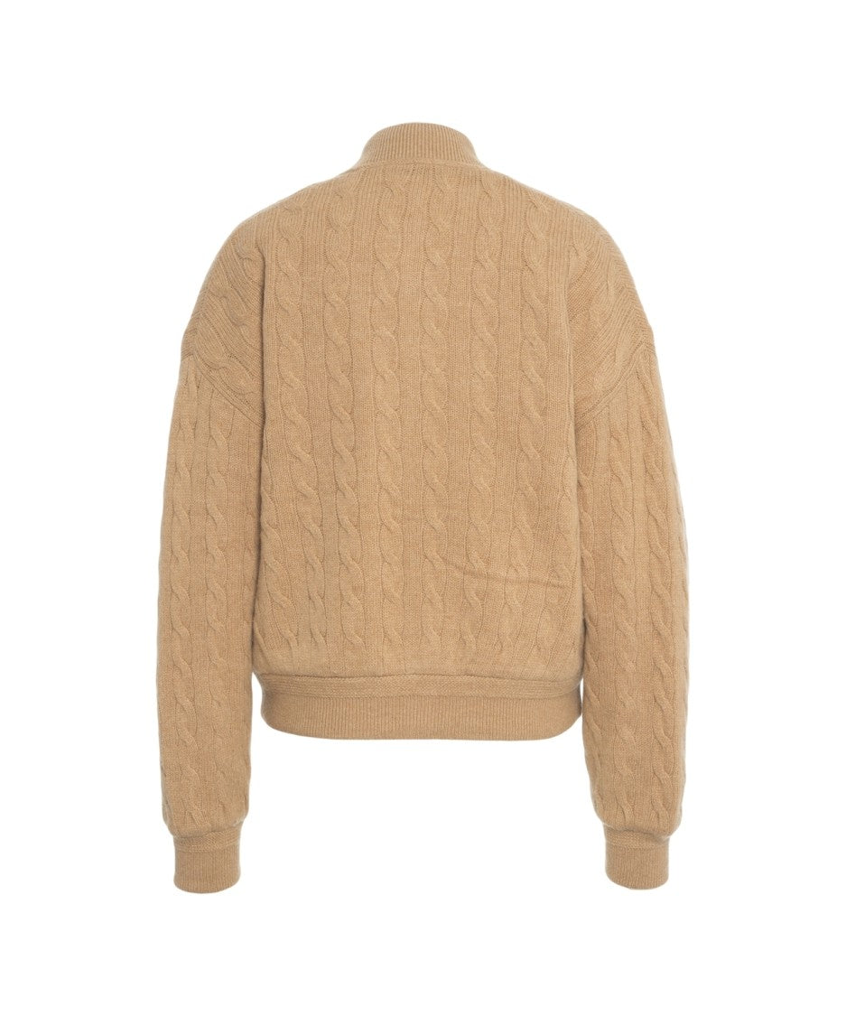 Polo Ralph Lauren Cable-Knit Bomber Jacket
