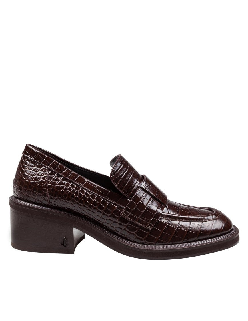 Jimmy Choo Tylor Loafer In Crocodile Print Leather