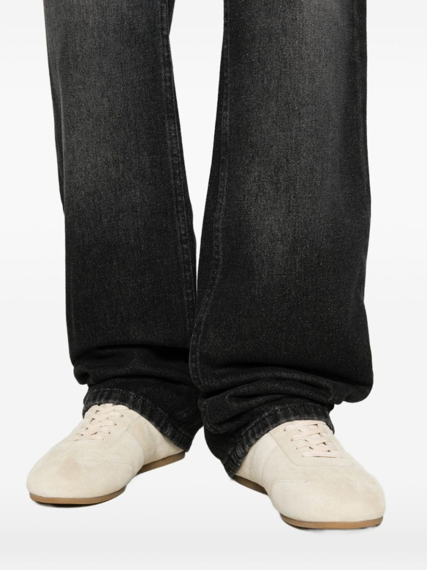 A.P.C. Black Flared Leg Cotton Jeans