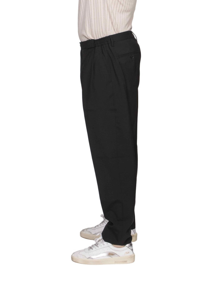 Briglia Portobellos Tapered Pleated Straight-Leg Pants