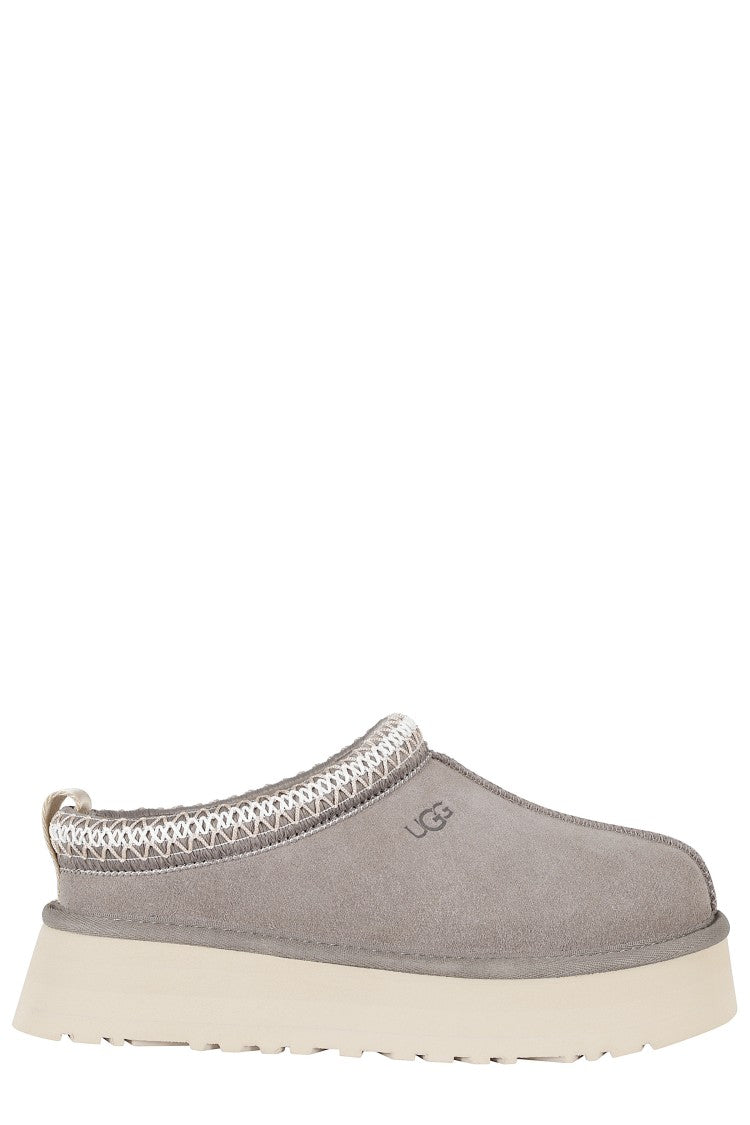 Ugg Brown W Tazz Ii Collar-Uggbraid Suede Mules