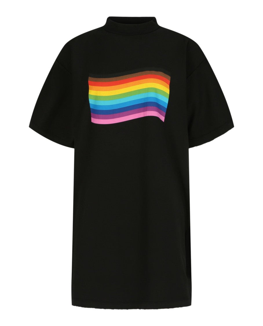 Balenciaga Inside Out Rainbow Flag T-Shirt