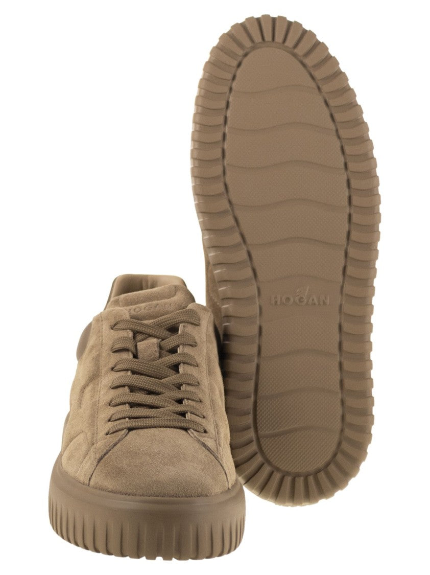 Hogan H-Stripes Suede Trainers