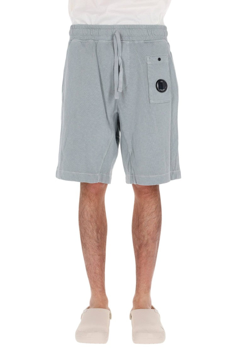 C.P. Company Cream Malfile Cotton Sweat Shorts