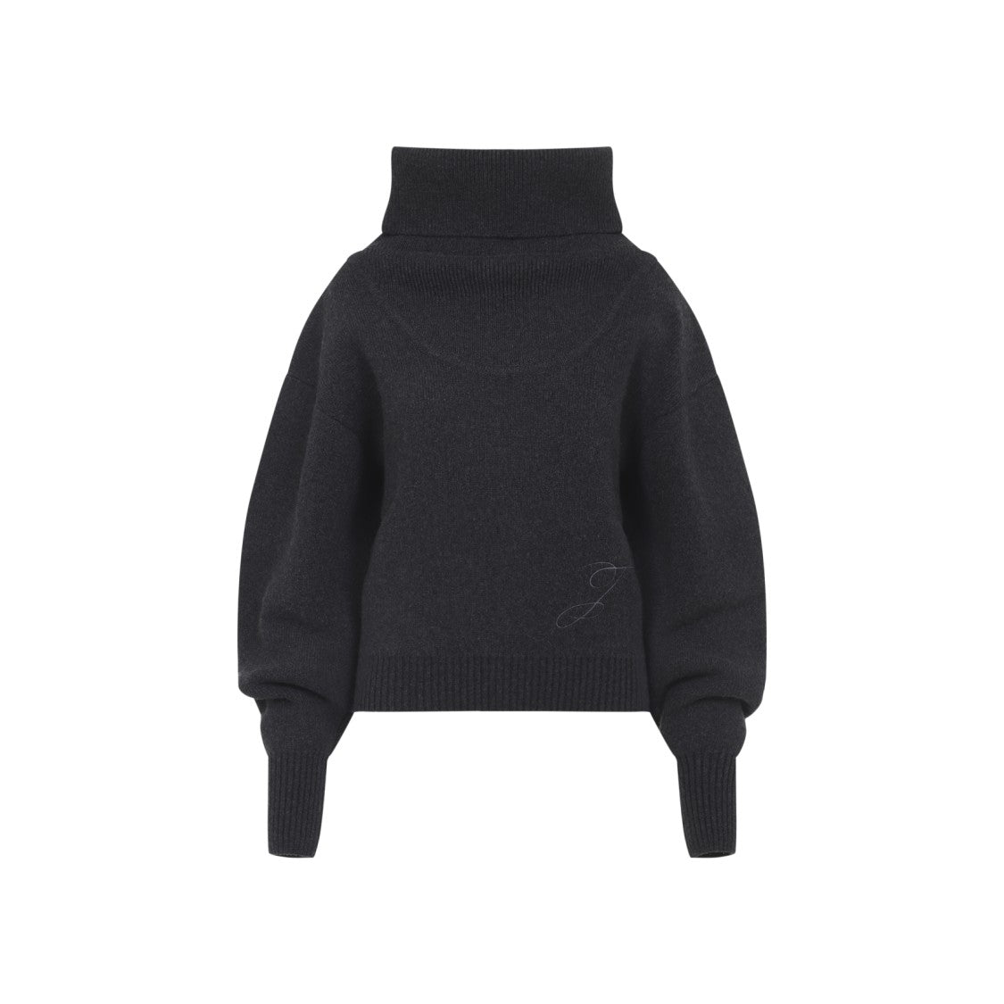 Jacquemus Dark Grey Virgin Wool La Maille Pallone Pullover