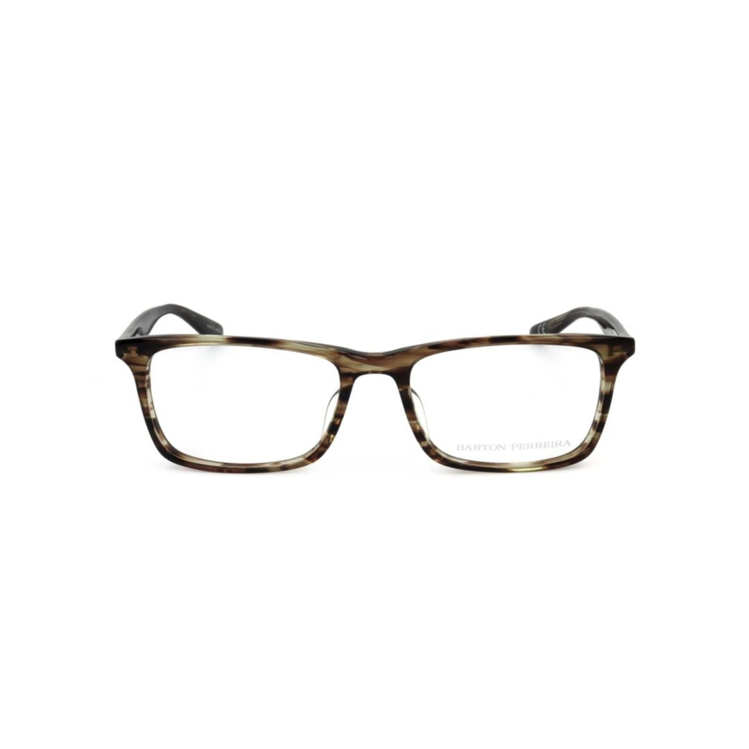 Barton Perreira Bp5041 542Ej Rectangular Tortoiseshell Eyeglasses With Curved Temples