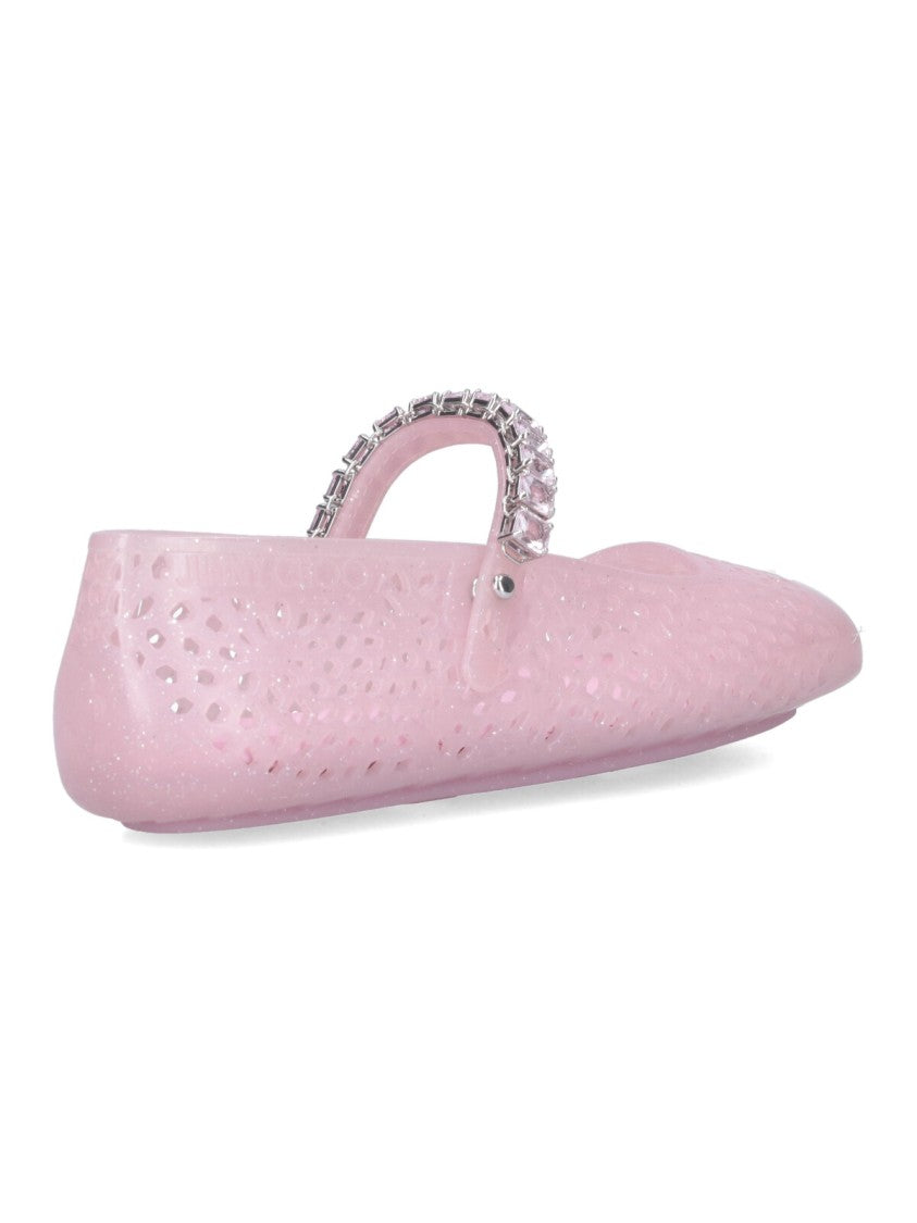 Jimmy Choo "Mary Jane Jelly" Ballerinas – Pink