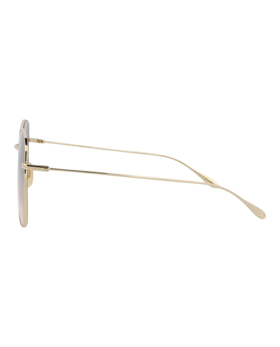 Gucci Square-Frame Metal Sunglasses With Velvet Case