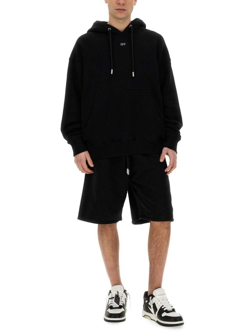 Off-White Relaxed Fit Bermuda Shorts