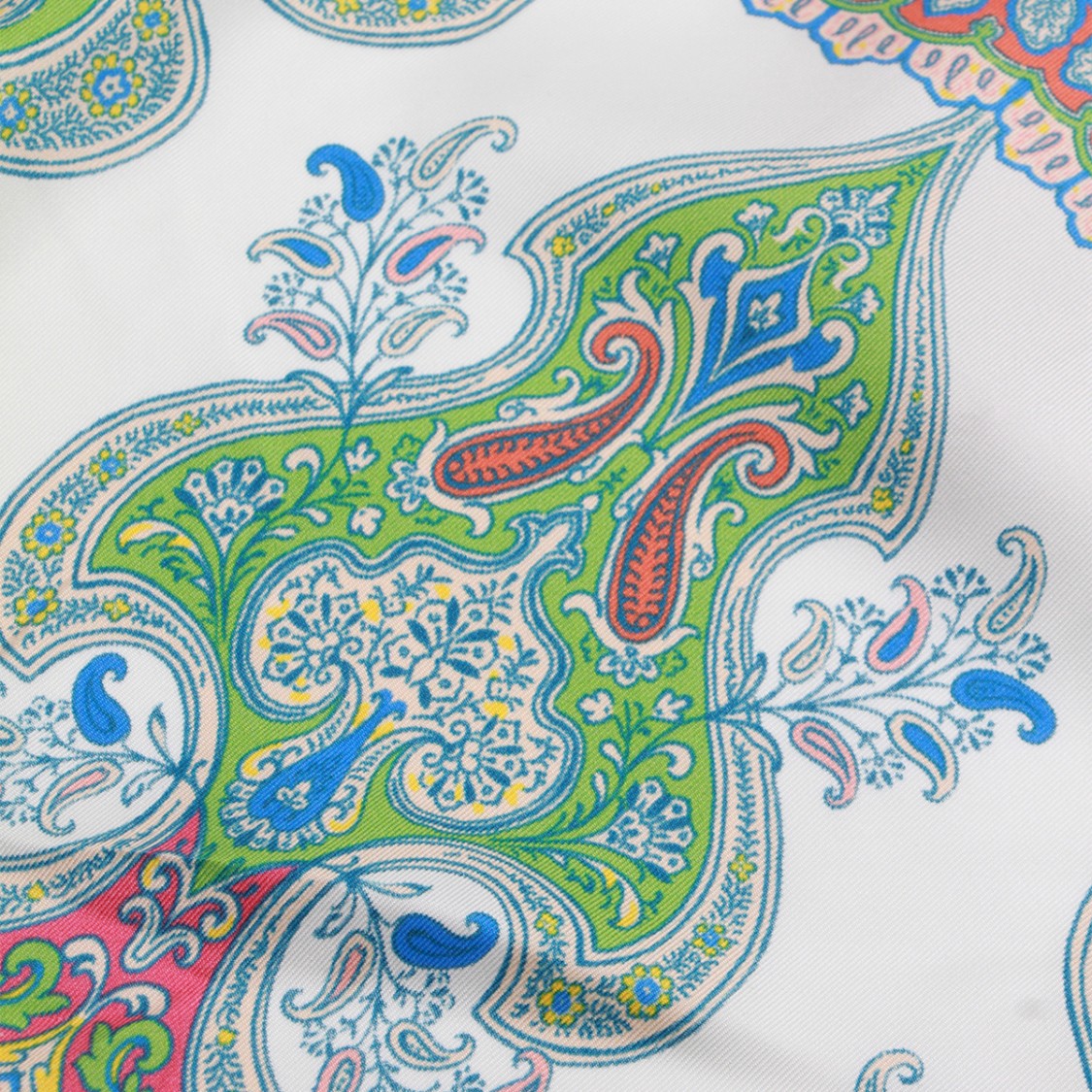 Etro Intricate Paisley Pattern Scarf With Geometric Borders