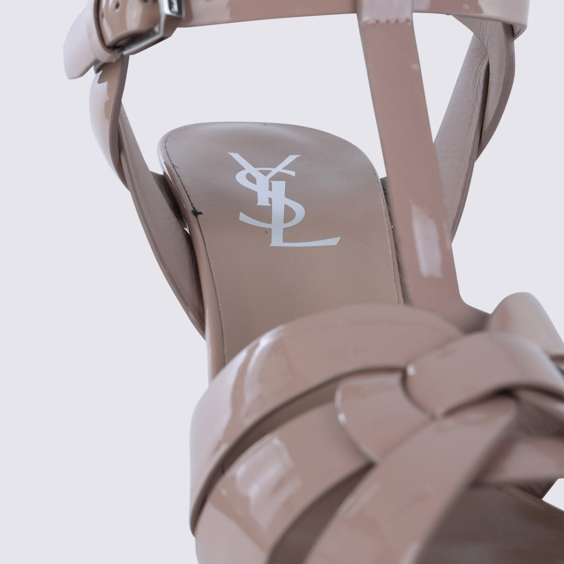 Saint Laurent T-Strap High-Heeled Platform Sandals