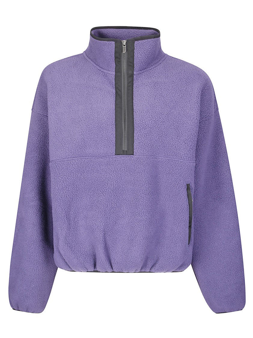 The North Face Half-Zip Fleece With High Collar And Eco-Friendly Fabric