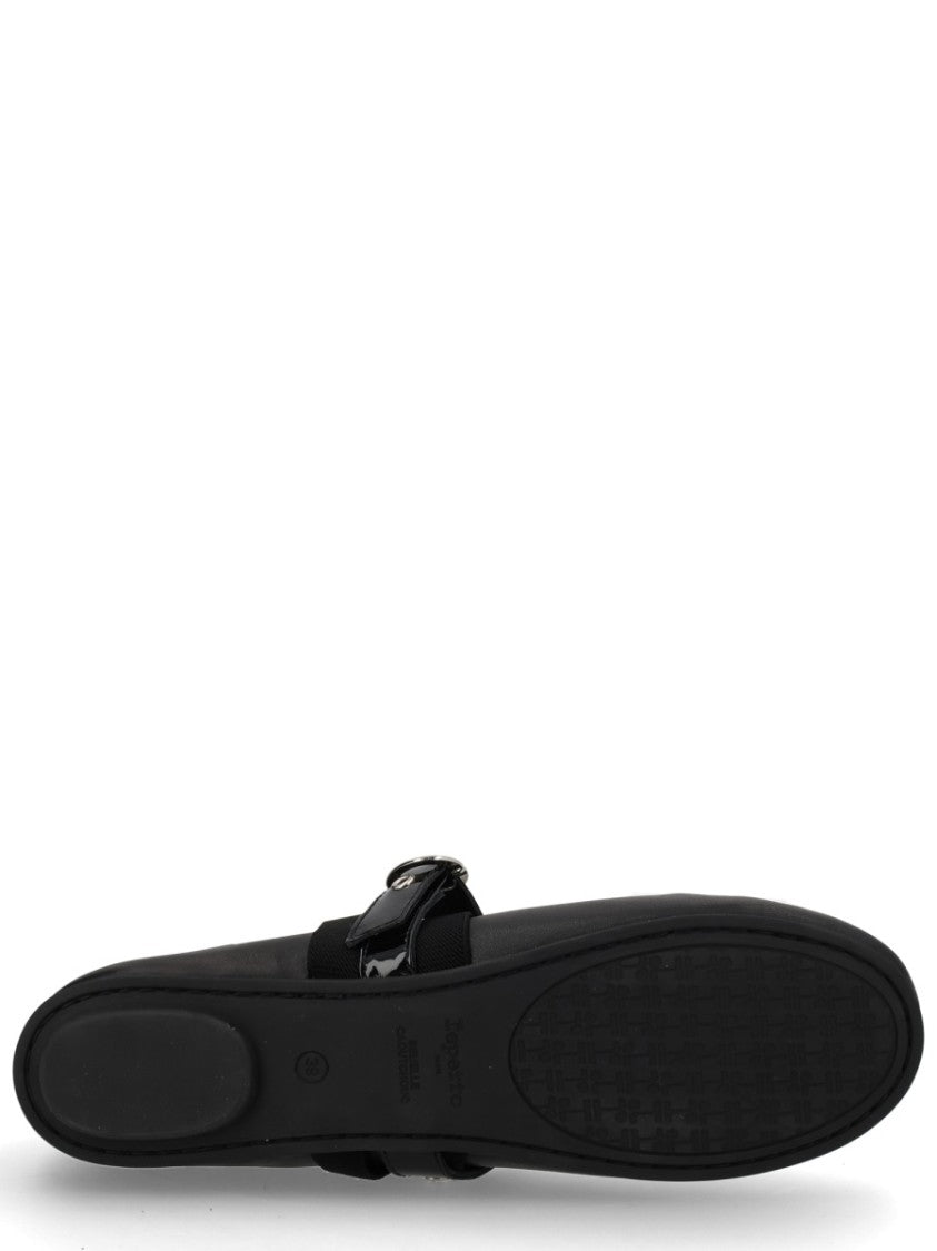Repetto Ballet Twist Mary Jane Bow Leather Flats