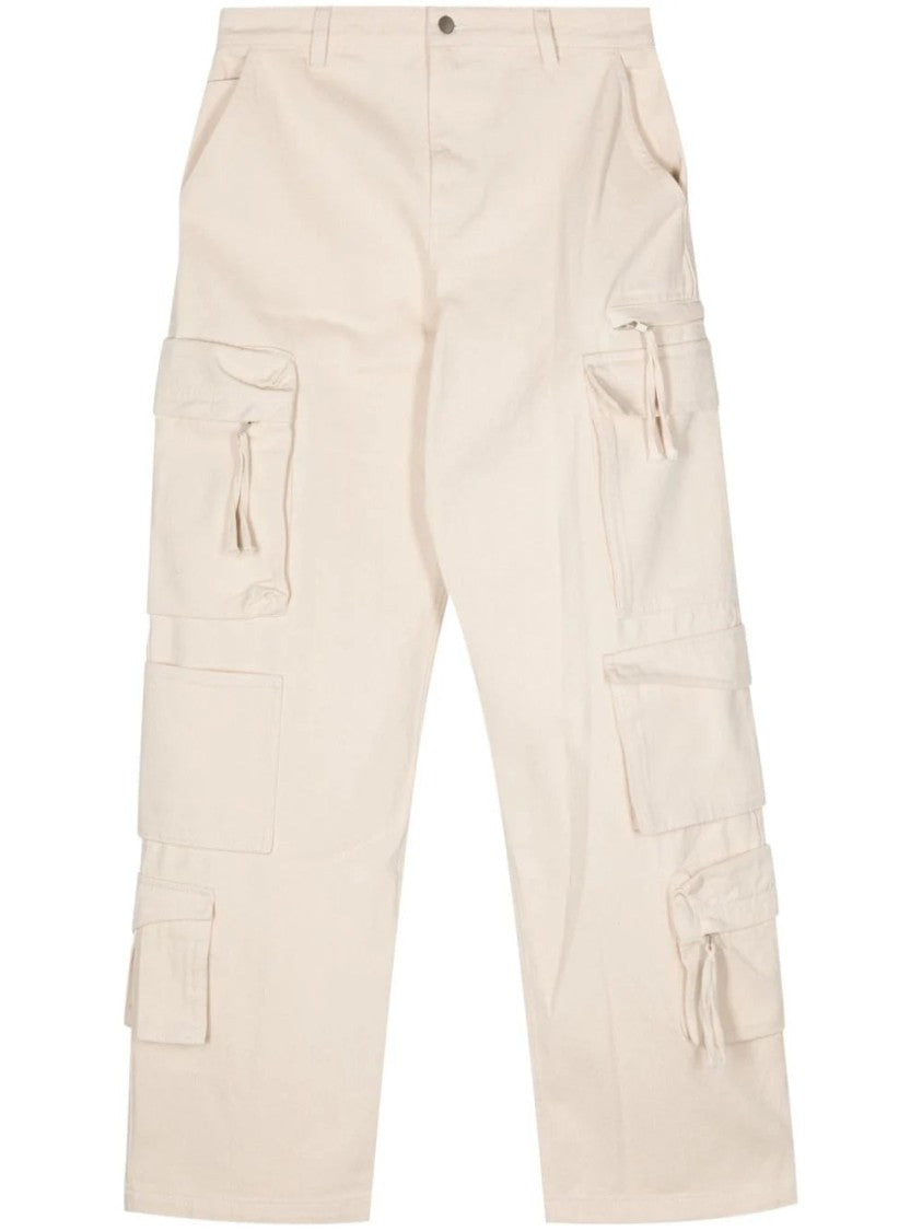 Axel Arigato White Utility Cargo Straight-Leg Cotton Jeans