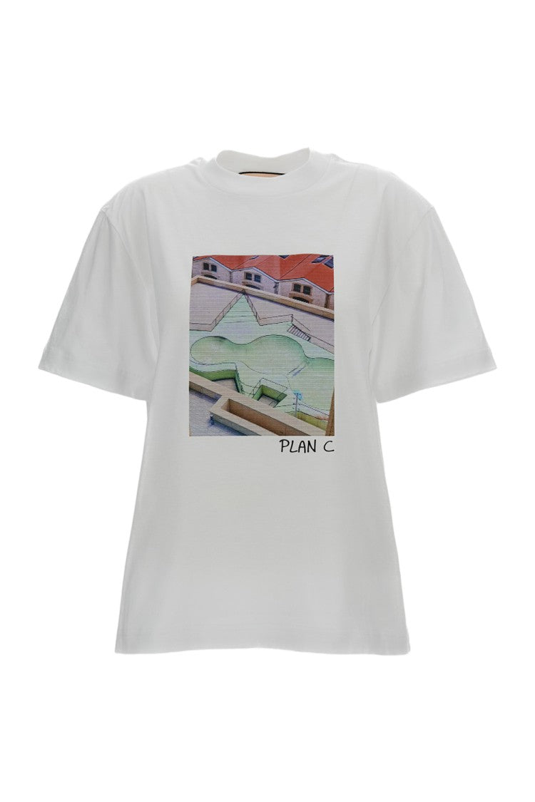Plan C Boxy-Fit Crew-Neck T-Shirt