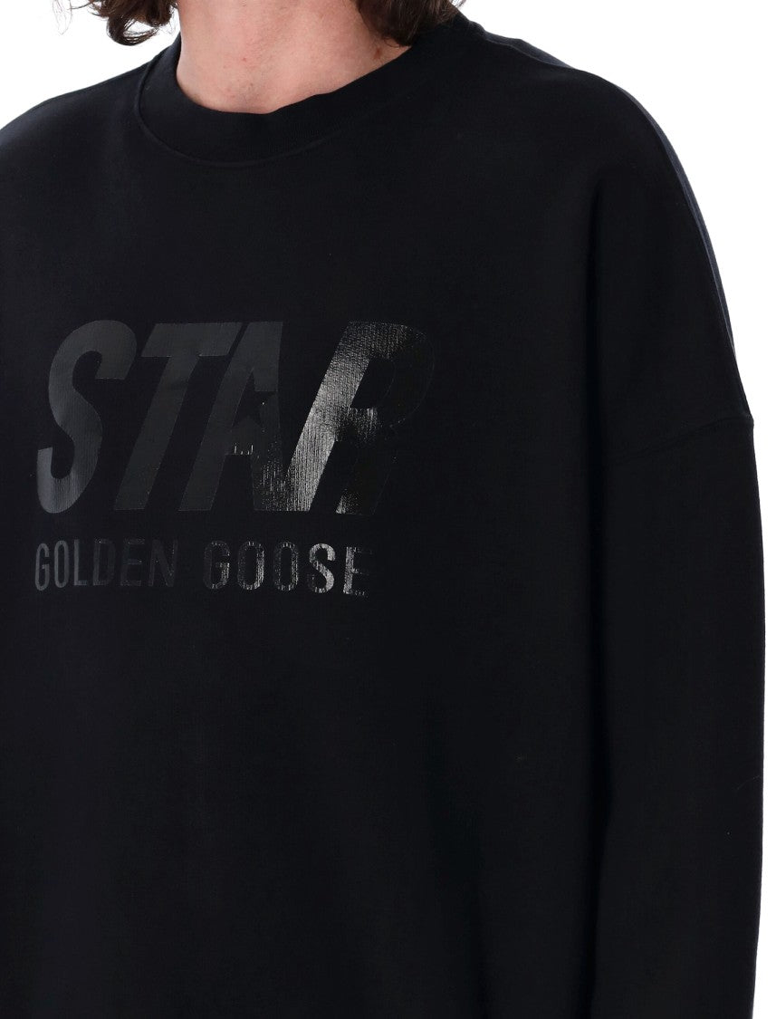 Golden Goose Star Logo Crew Neck Sweatshirt