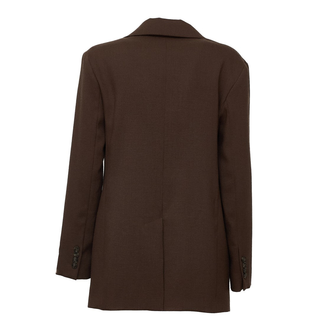 Max Mara Asta Single-Button Natural Stretch Wool Blazer