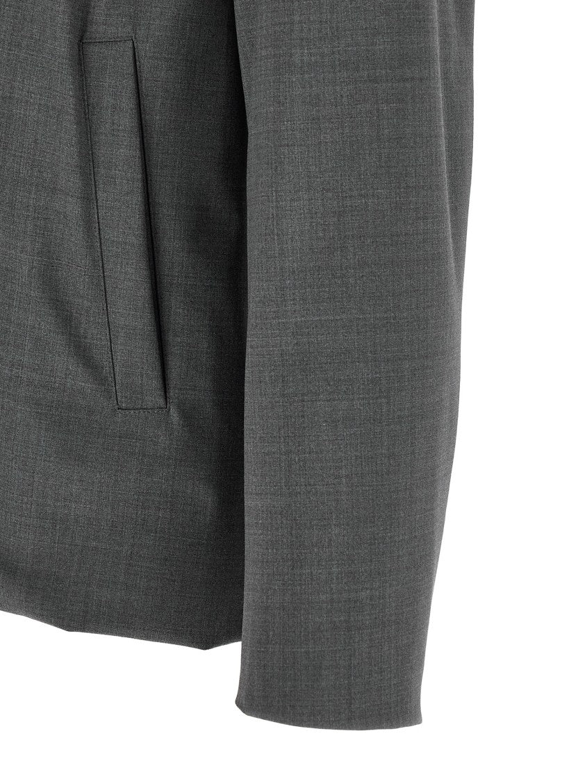 Herno Reversible Technical Wool And Nylon Overshirt