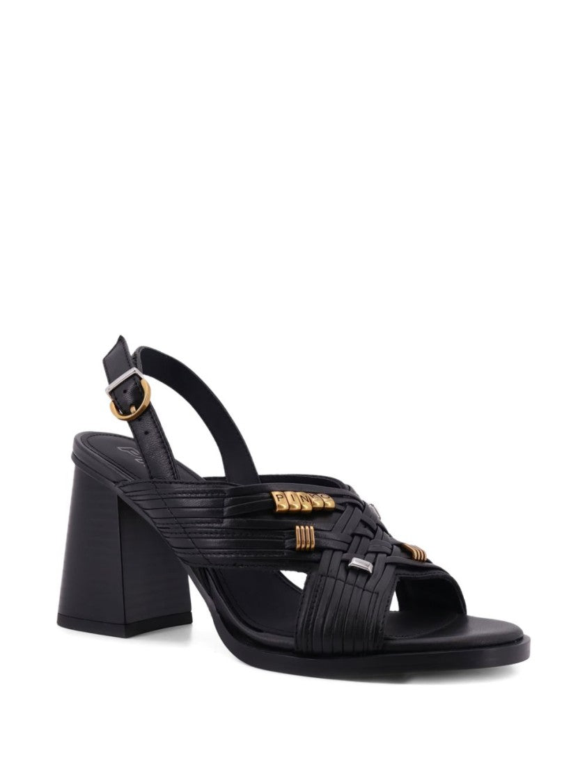 Pinko Open Toe Black Sandals