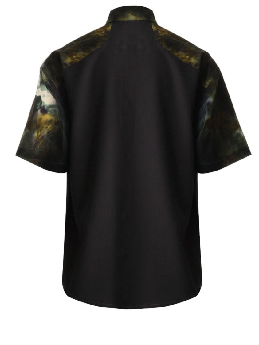 And Wander Nylon Shirt With All-Over Abstract Print