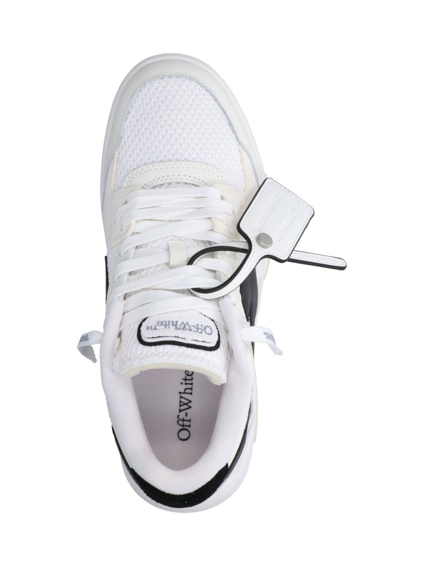 Off-White Minimalist White Sneakers With Textural Details