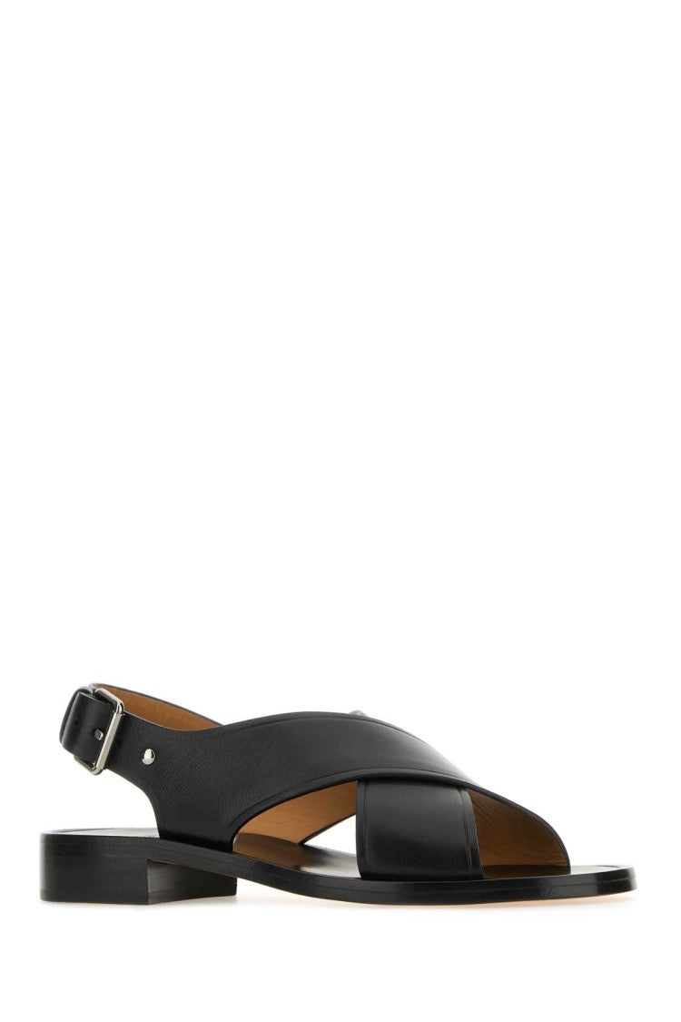 Church's Black Leather Rhonda Sandals