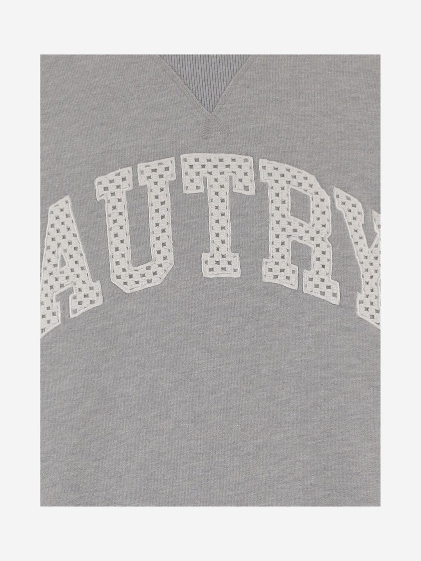 Autry Cotton Sweatshirt With Contrasting Logo