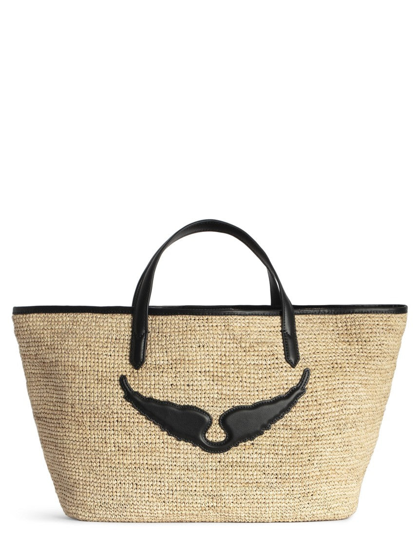 Zadig & Voltaire Woven Natural Fiber Tote