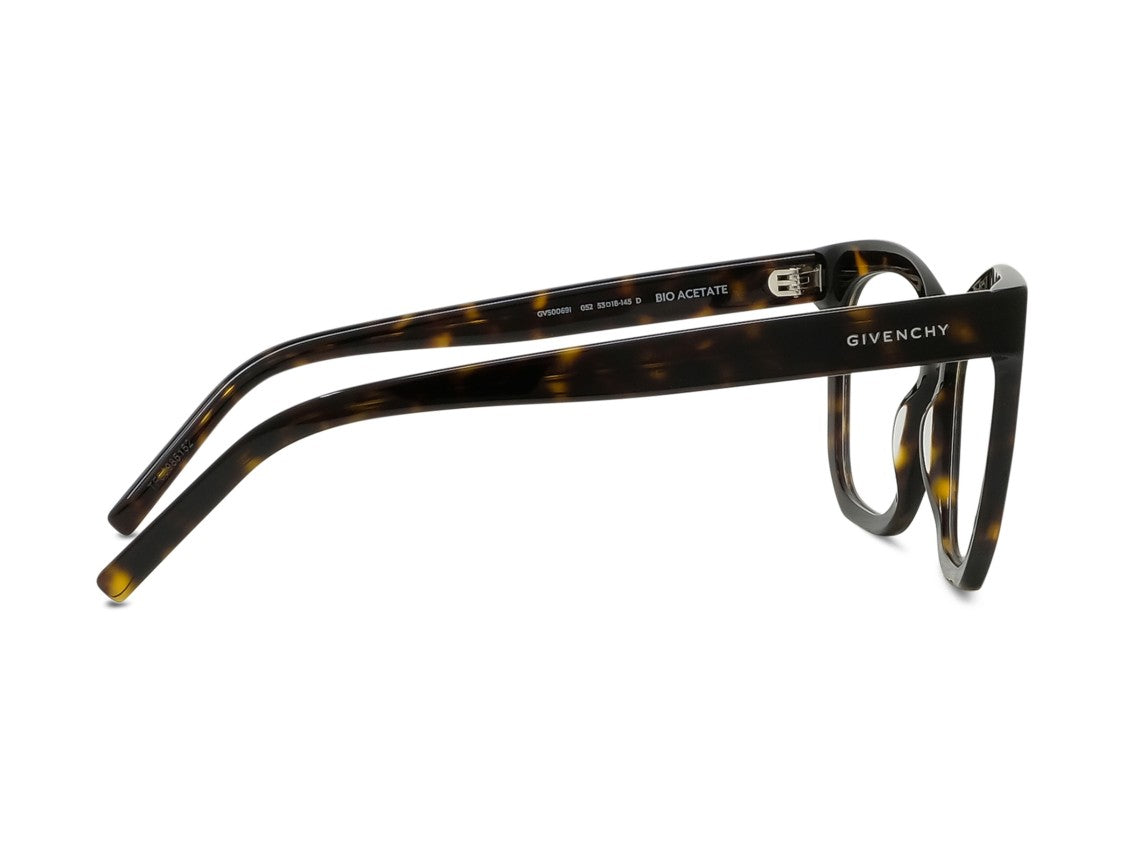 Givenchy Glossy Gv50069i Oversized Square Tortoiseshell Eyeglasses