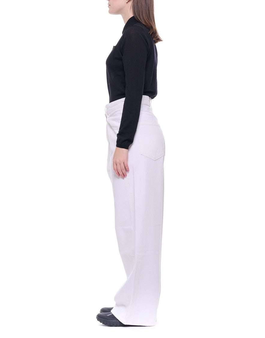 Agolde Wide-Leg Cotton Denim Jeans With Palazzostyle Silhouette