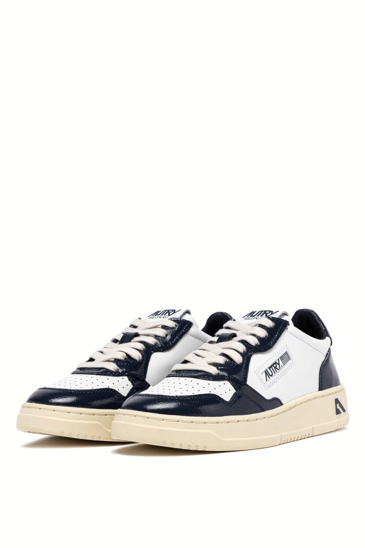 Autry Women’S Bimaterial Leather And Patent Sneakers