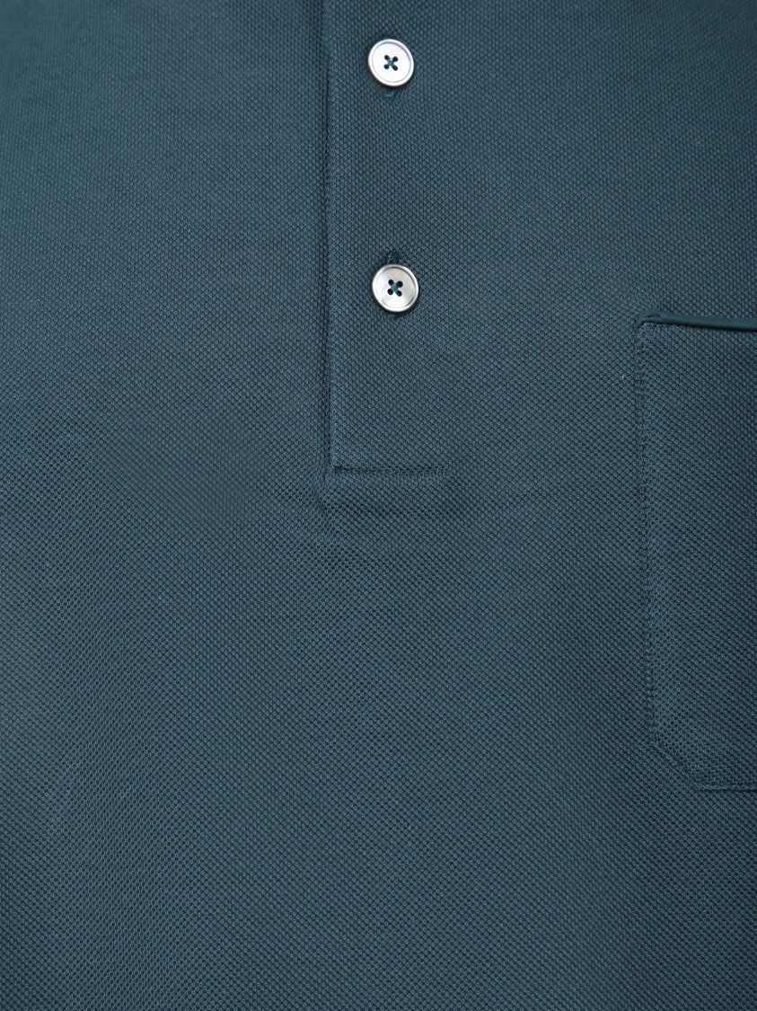 Zegna Classic Collar Polo With Pocket