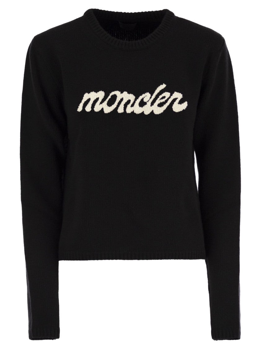 Moncler Logo Wool And Cashmere Jumper