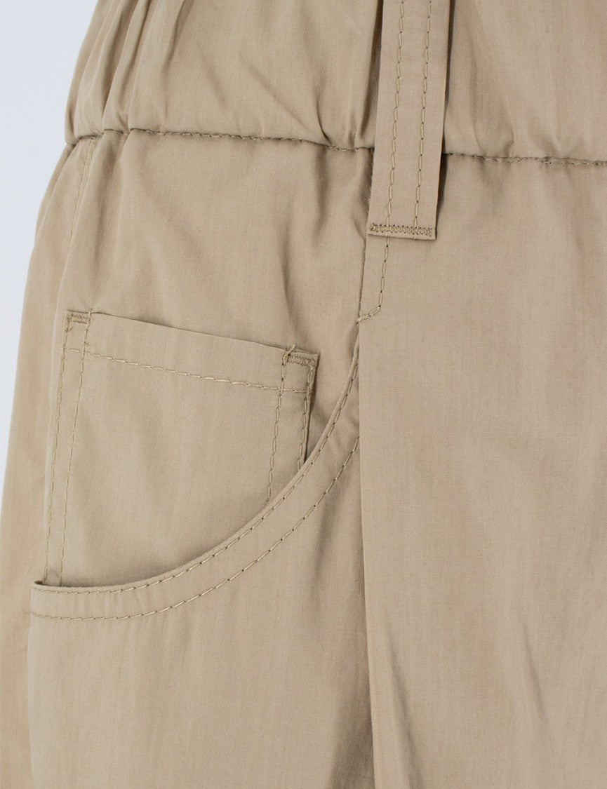 Brunello Cucinelli Cotton Poplin Trousers With Jewel Embroidery