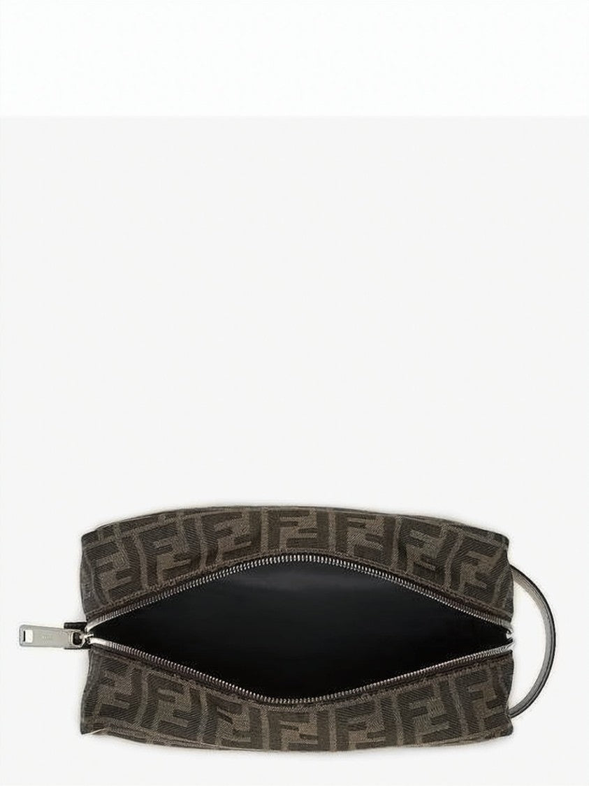 Fendi Fendi Ff Jacquard Fabric Toiletry Case