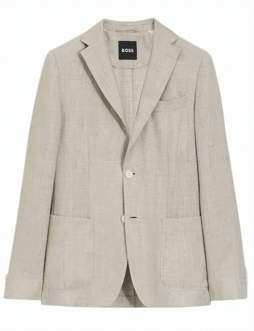 Boss Beige 2 Button Chest Pocket Jacket