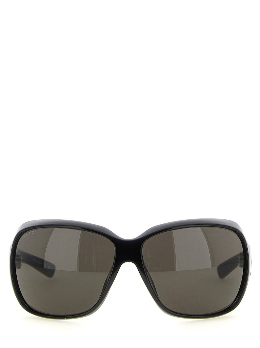 Gucci Square Design Sunglasses With Logo-Engraved Temples