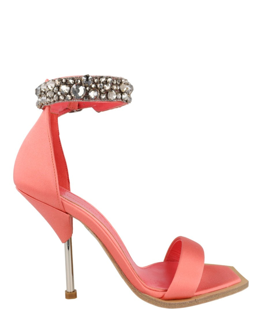 Alexander Mcqueen Crystal-Cuff Stiletto Heels