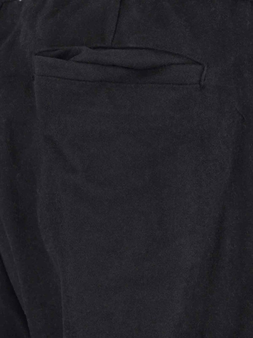 White Sand Wool-Blend Pants – Black
