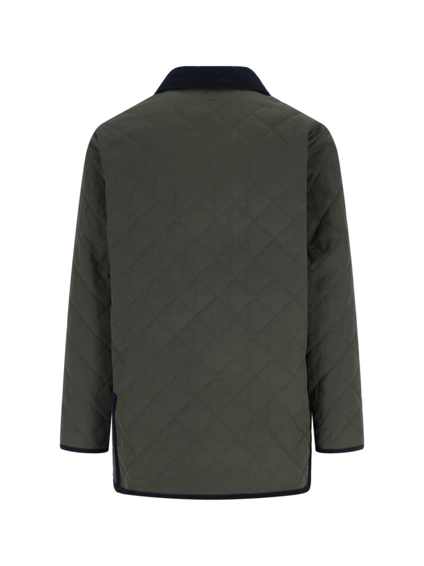 Valentino 'Vlogo' Quilted Jacket – Green
