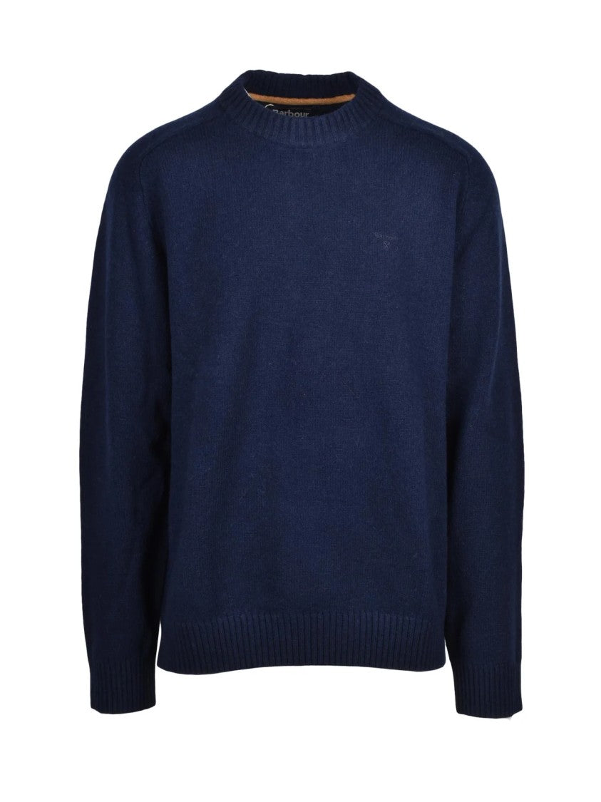 Barbour Deep Navy Wool Crewneck Sweater