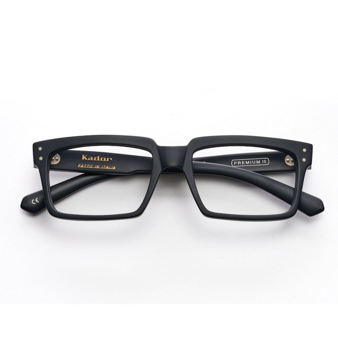 Kador Black Premium 15 Rectangular Eyeglasses