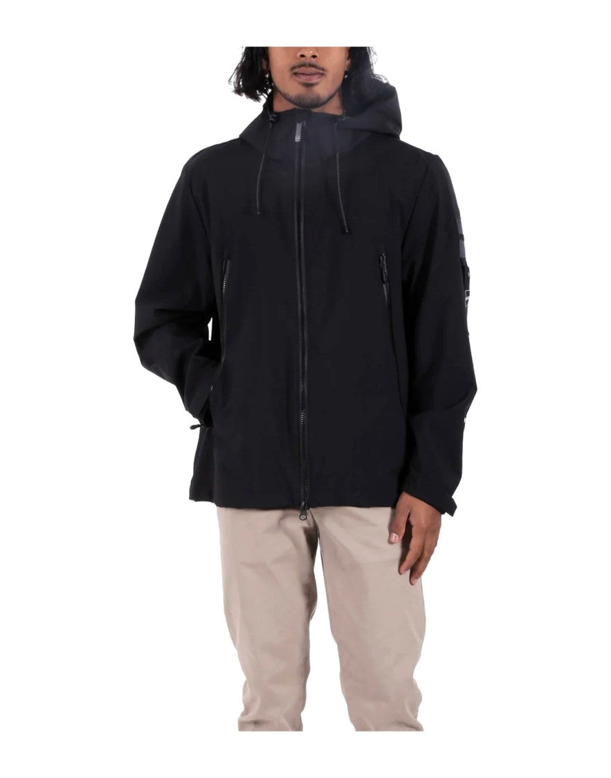 Outhere Black Technical Hooded Jacket