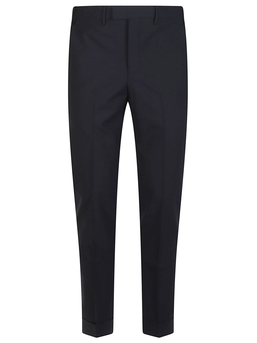 Pt Torino Master Slim Fit Black Wool Pants