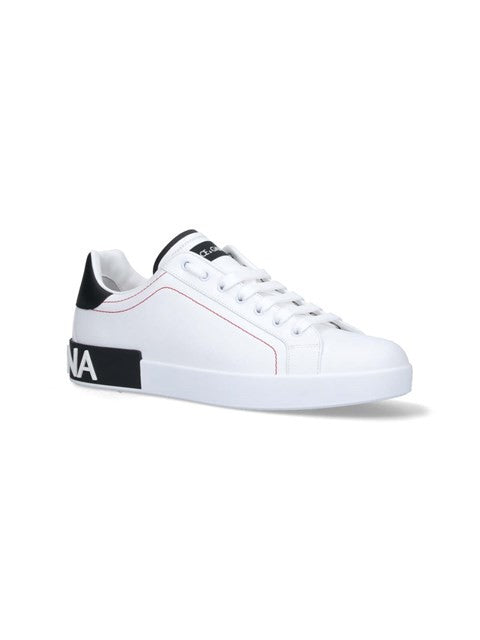 Dolce & Gabbana Portofino Low-Top Sneakers With Contrasting Details