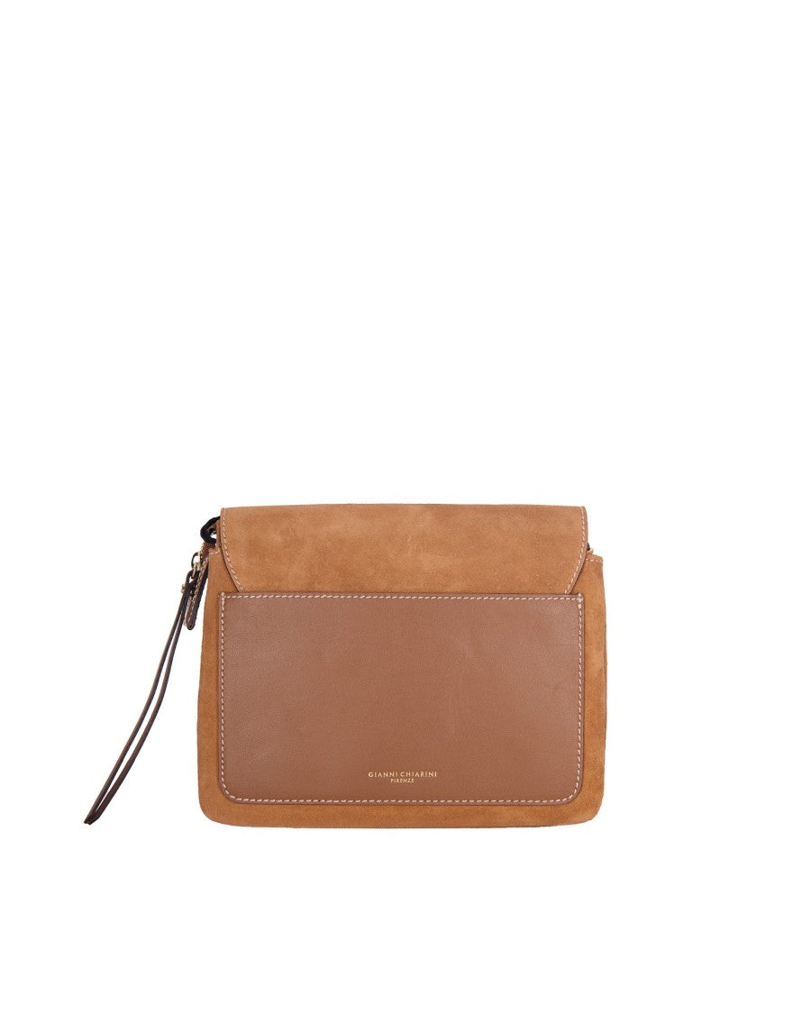 Gianni Chiarini Rectangular Suede Leather Shoulder Bag